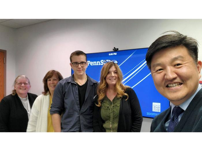 Members of the DuBois Toastmasters Club gather for a photo during the first organized meeting the club had in April 2023.